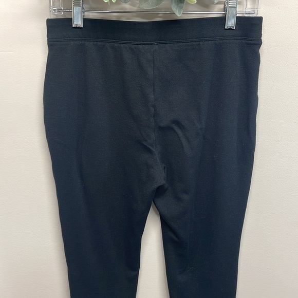 Talbots Petites Black Pull On Elastic Waistband Skinny Pants Ankle Zip MP - Picture 5 of 14